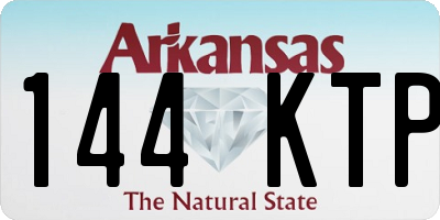 AR license plate 144KTP