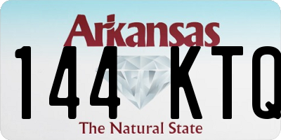 AR license plate 144KTQ