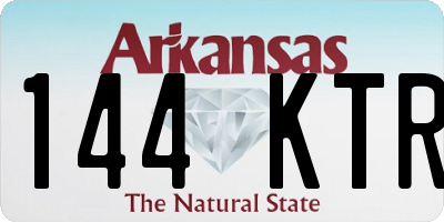 AR license plate 144KTR