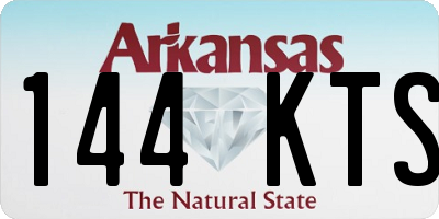 AR license plate 144KTS
