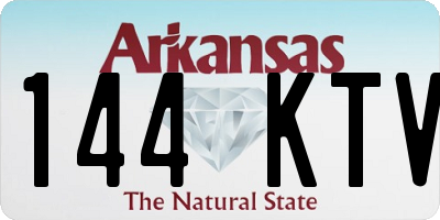 AR license plate 144KTV
