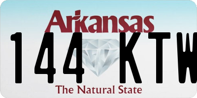 AR license plate 144KTW