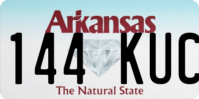 AR license plate 144KUC