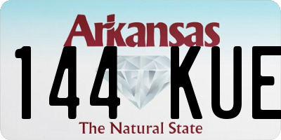 AR license plate 144KUE