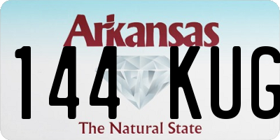 AR license plate 144KUG