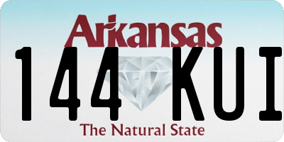 AR license plate 144KUI
