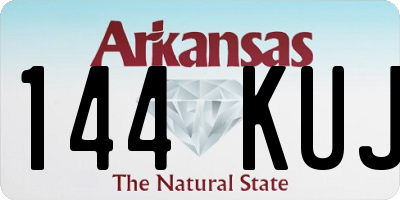 AR license plate 144KUJ