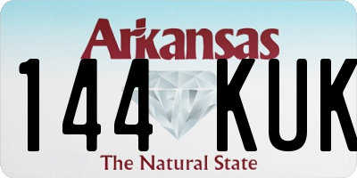 AR license plate 144KUK