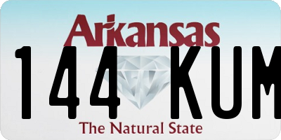 AR license plate 144KUM
