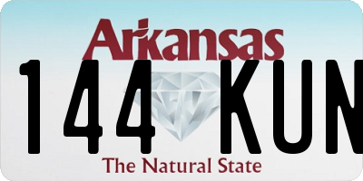 AR license plate 144KUN