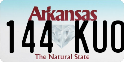 AR license plate 144KUO