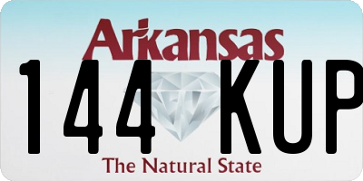 AR license plate 144KUP