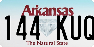 AR license plate 144KUQ
