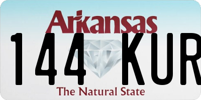 AR license plate 144KUR