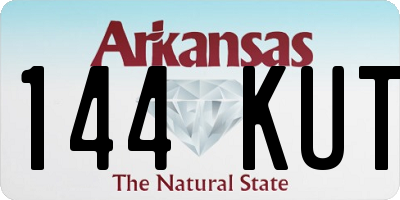 AR license plate 144KUT