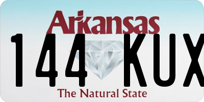 AR license plate 144KUX