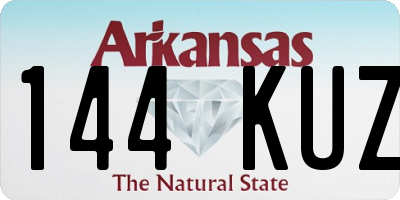 AR license plate 144KUZ