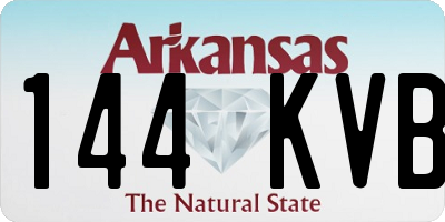 AR license plate 144KVB