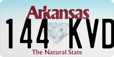 AR license plate 144KVD