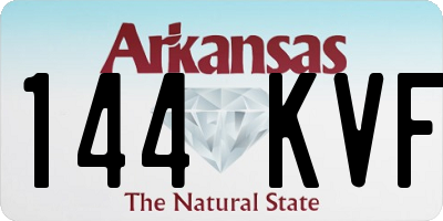 AR license plate 144KVF