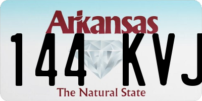 AR license plate 144KVJ