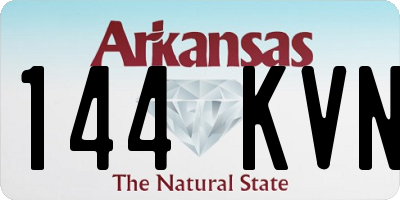 AR license plate 144KVN