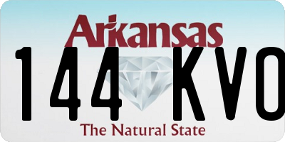 AR license plate 144KVO