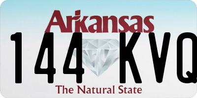 AR license plate 144KVQ