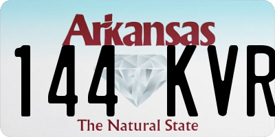 AR license plate 144KVR