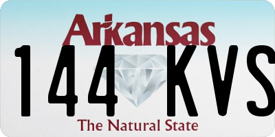 AR license plate 144KVS