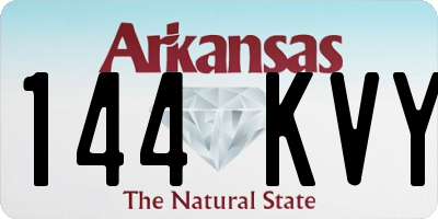 AR license plate 144KVY