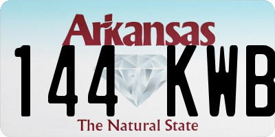 AR license plate 144KWB
