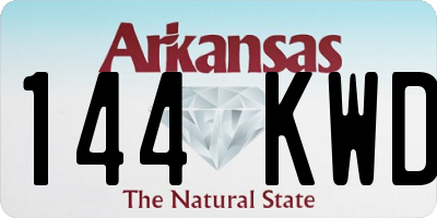 AR license plate 144KWD