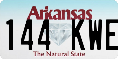 AR license plate 144KWE