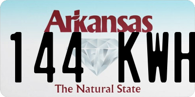 AR license plate 144KWH