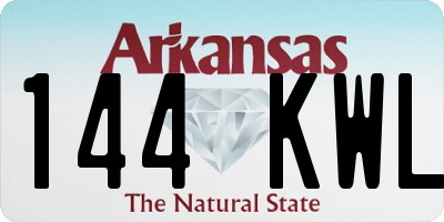 AR license plate 144KWL