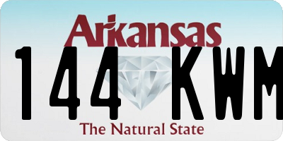 AR license plate 144KWM
