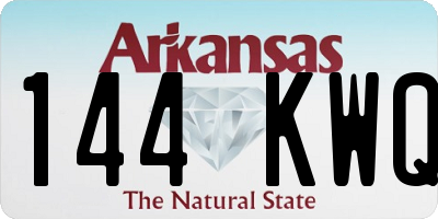 AR license plate 144KWQ