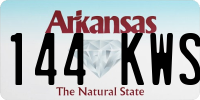 AR license plate 144KWS