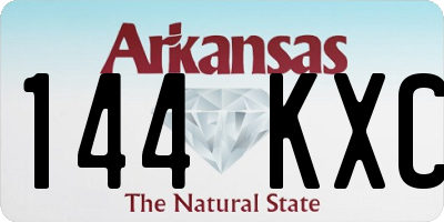 AR license plate 144KXC