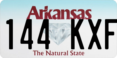 AR license plate 144KXF