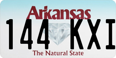 AR license plate 144KXI