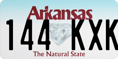 AR license plate 144KXK