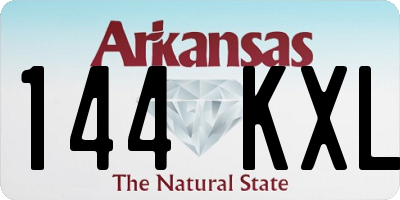 AR license plate 144KXL