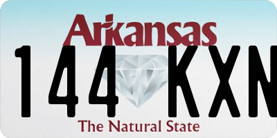 AR license plate 144KXN