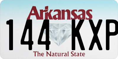 AR license plate 144KXP