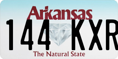 AR license plate 144KXR