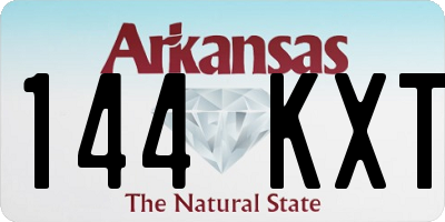 AR license plate 144KXT