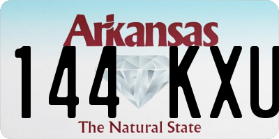 AR license plate 144KXU
