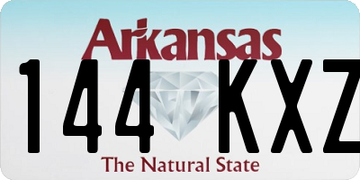 AR license plate 144KXZ